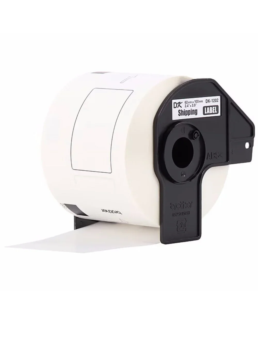 Brother DK-1202 White Die-Cut Shipping Paper 300 Labels 2.4 in x 3.9 in